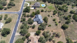Property backs up to other property that is located outside the gates.