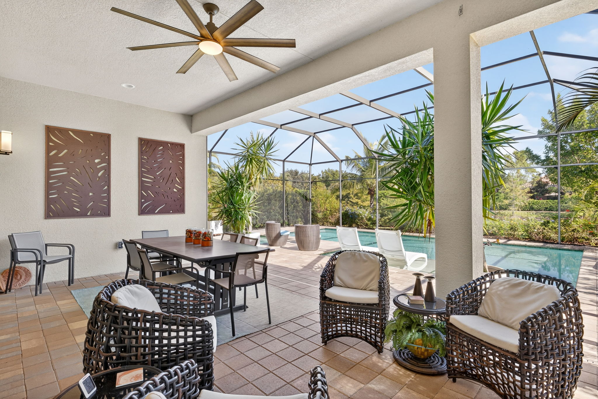 Imagine the hours of fun you will have here enjoying this extended living area of your new home!