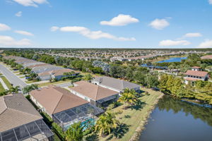 Shows the large pool area as well as the added bonus of street parking on neighboring street for when you entertain!