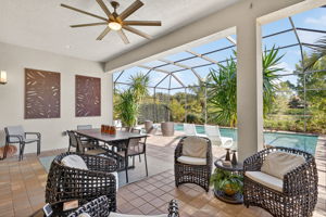 Imagine the hours of fun you will have here enjoying this extended living area of your new home!