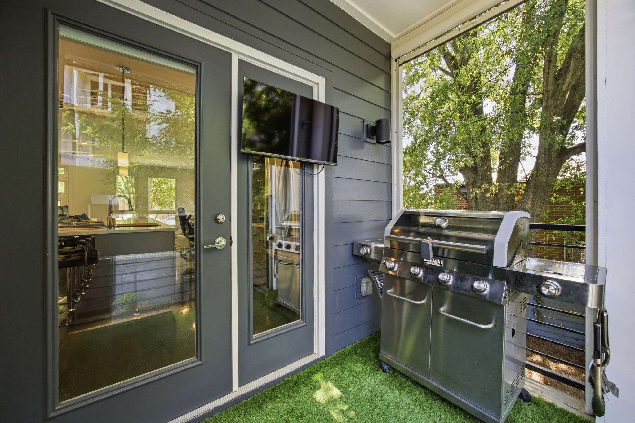 Covered Patio Conveniently Located Just Off the Kitchen