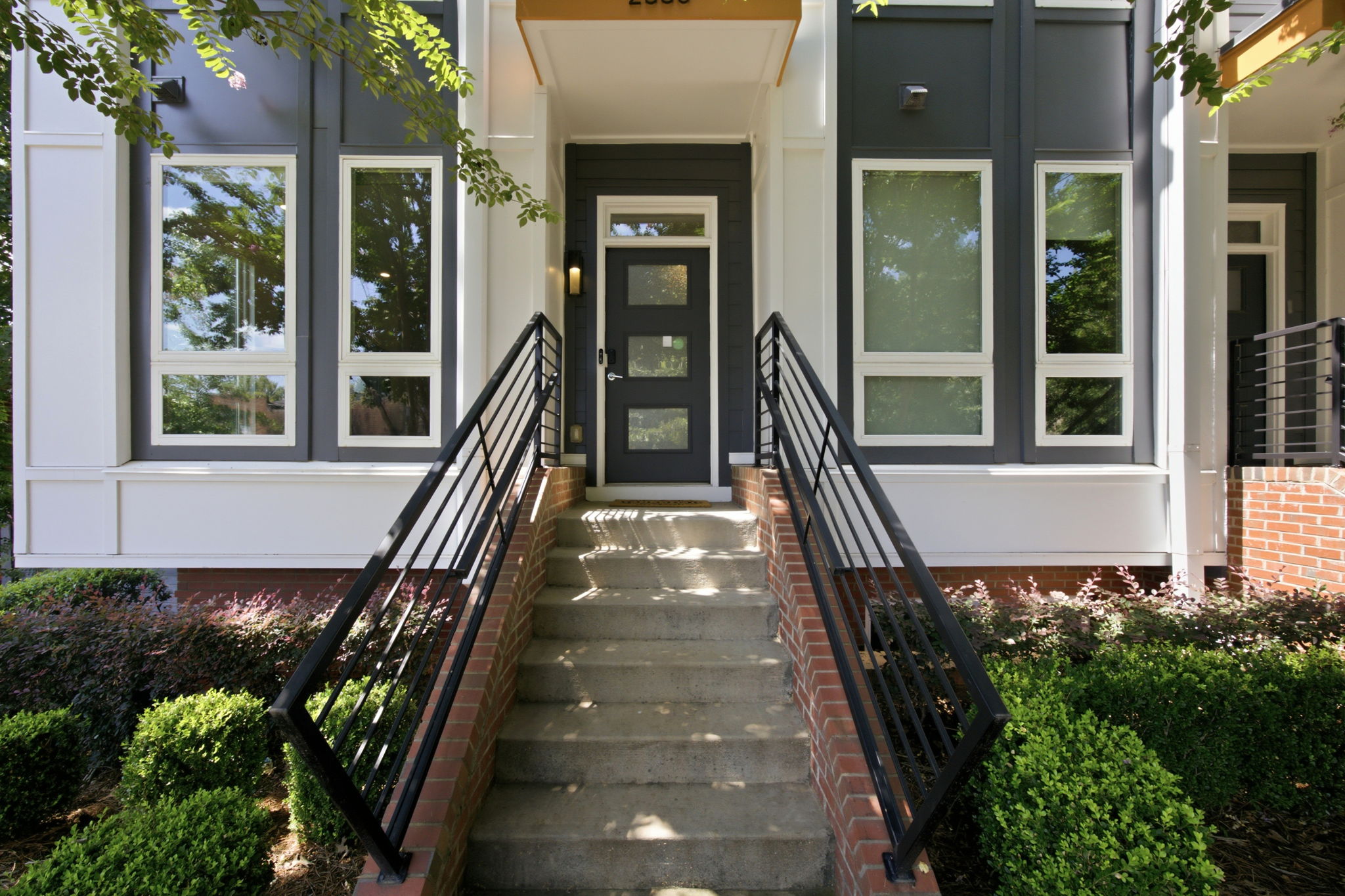 Steps Leading to Front Door of End-Unit Townhome
