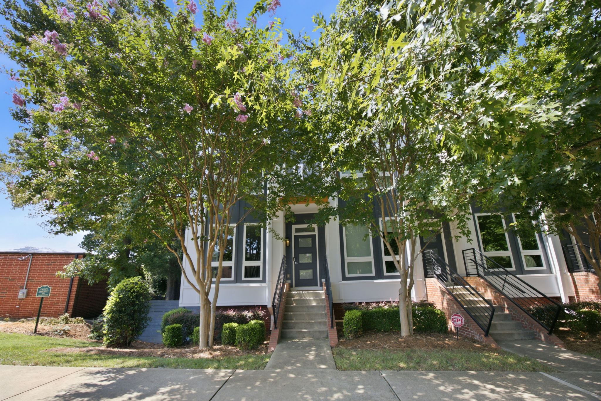 Tree-Lined Front Streetscape