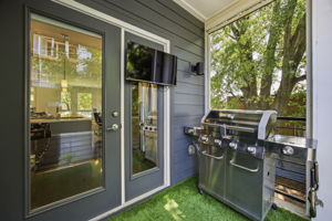 Covered Patio Conveniently Located Just Off the Kitchen