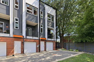 Attached Tandem Garage Accessed from the Rear Alley