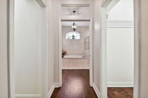 Two walk-in closets in owner's bedroom