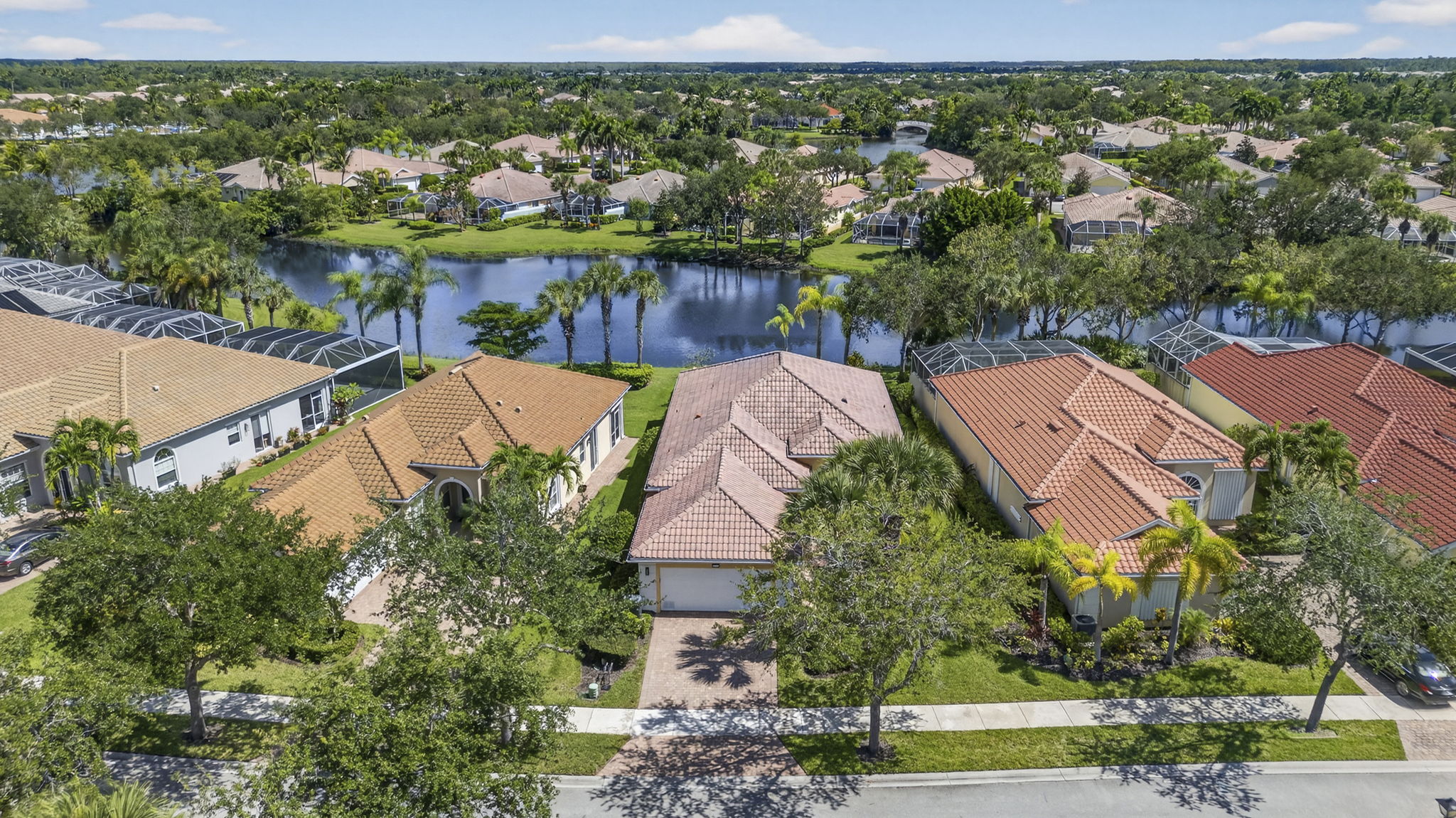 Aerial Front Exterior