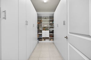 THE best option in the Cabernet is this 12' x 7' storage room!!! This is made better by the variety of custom, closed storage cabinets and open shelves/cubbies. Store all your Costco buys here!