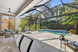 Plenty of seating in this extended lanai area for sun and shade seekers alike! ENJOY!