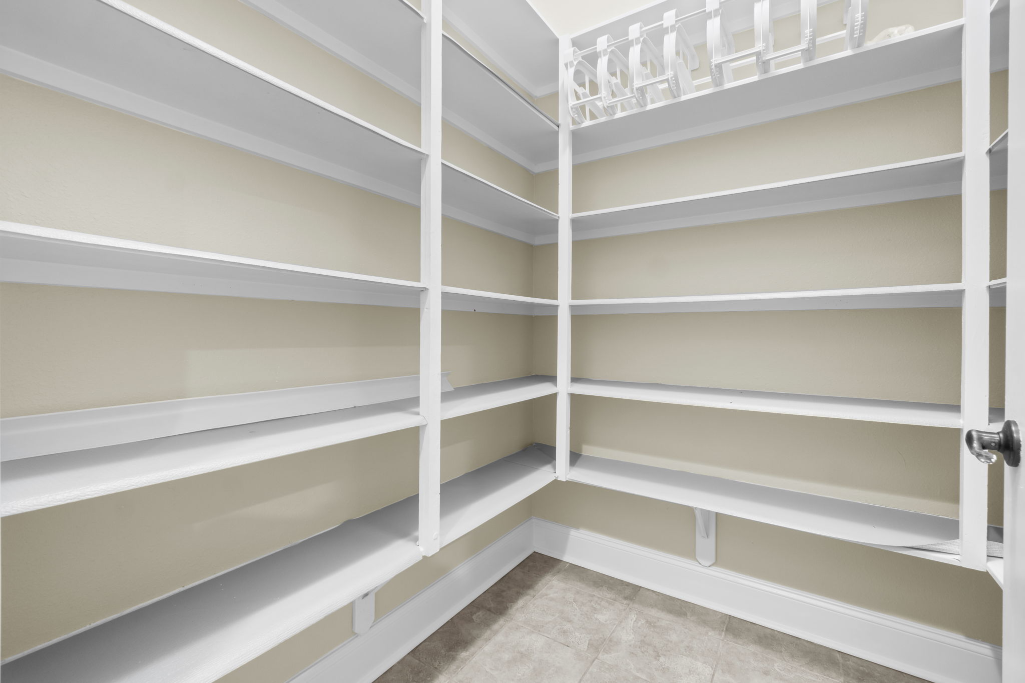 Freshly painted Pantry