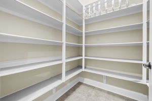 Freshly painted Pantry