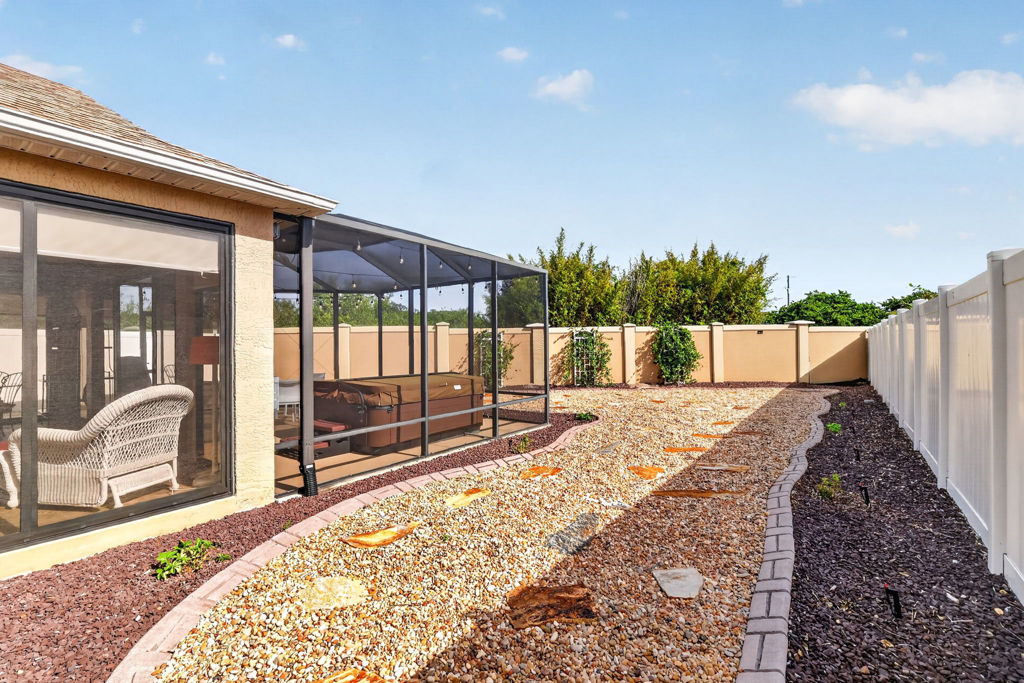 Low-Maintenance Stoned Landscaping