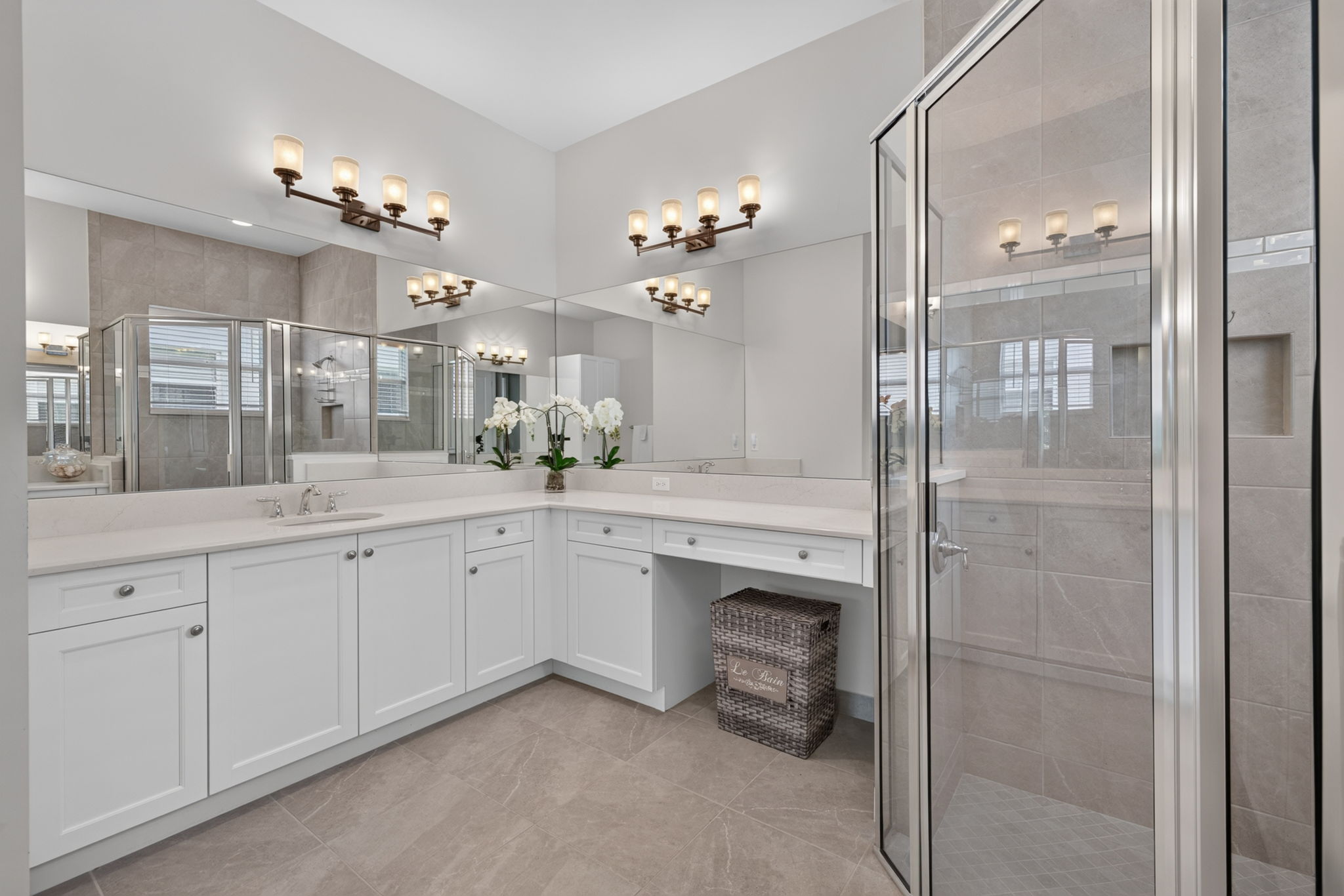 Left side view of primary bath...