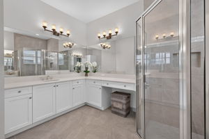Left side view of primary bath...