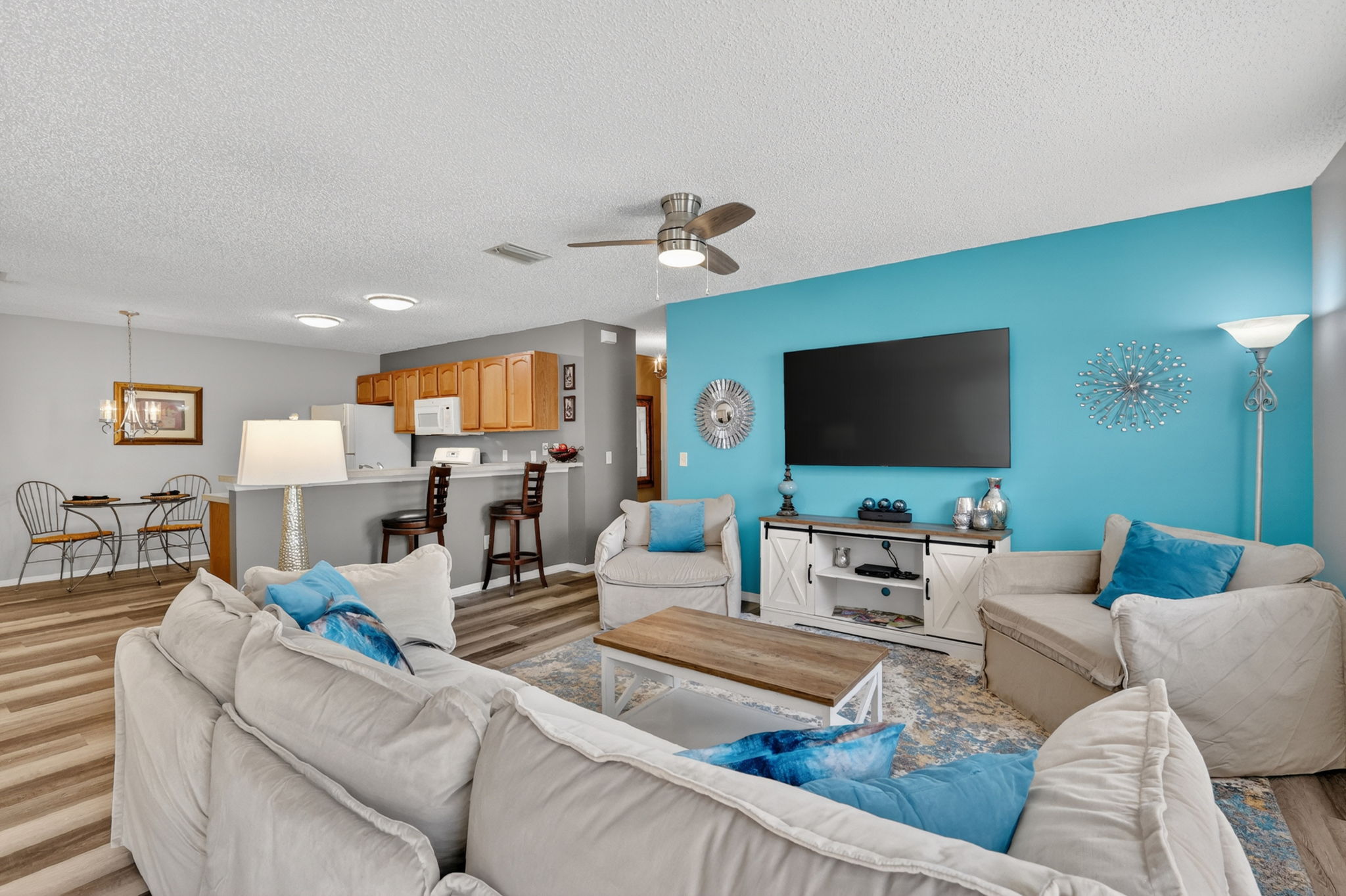 Living Room and Kitchen