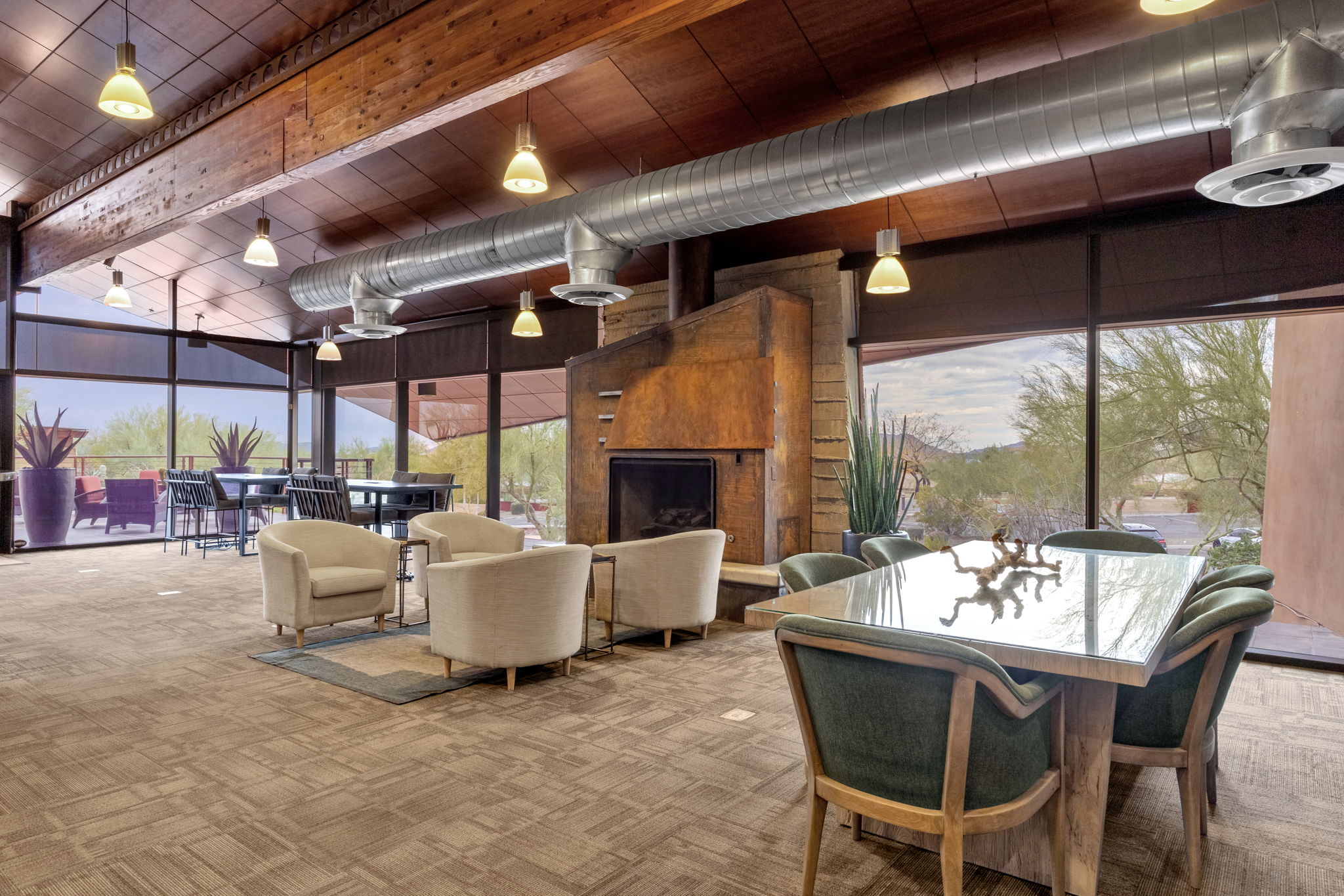 Resort Style Gathering Center blends seamlessly with surrounding desert!