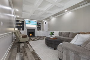 Cozy Family Room w/ Fireplace