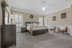 Primary Bedroom w/ Plantation Shutters