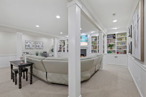 Built-in Bookshelves & Fireplace