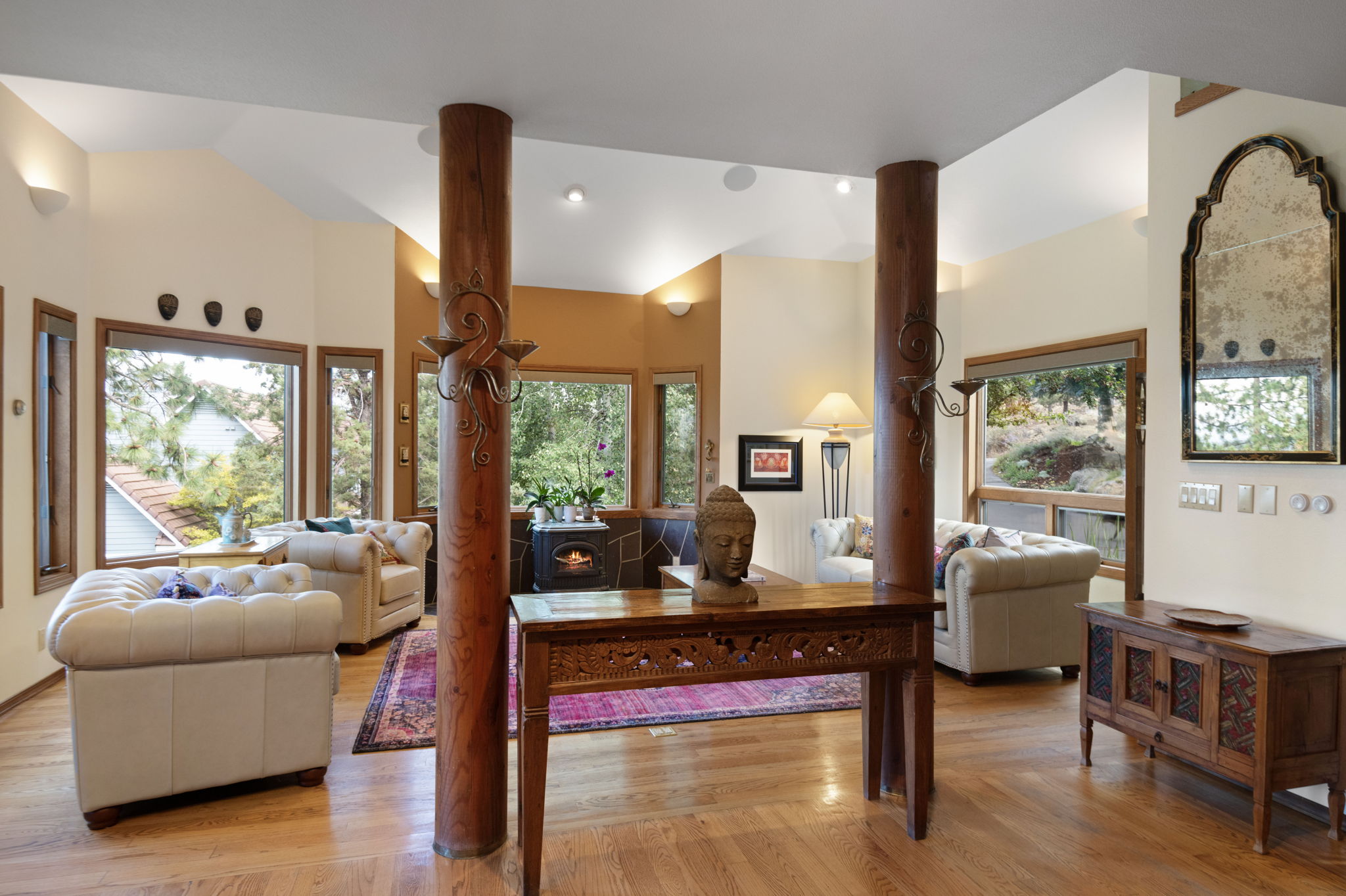 Striking custom details throughout the home