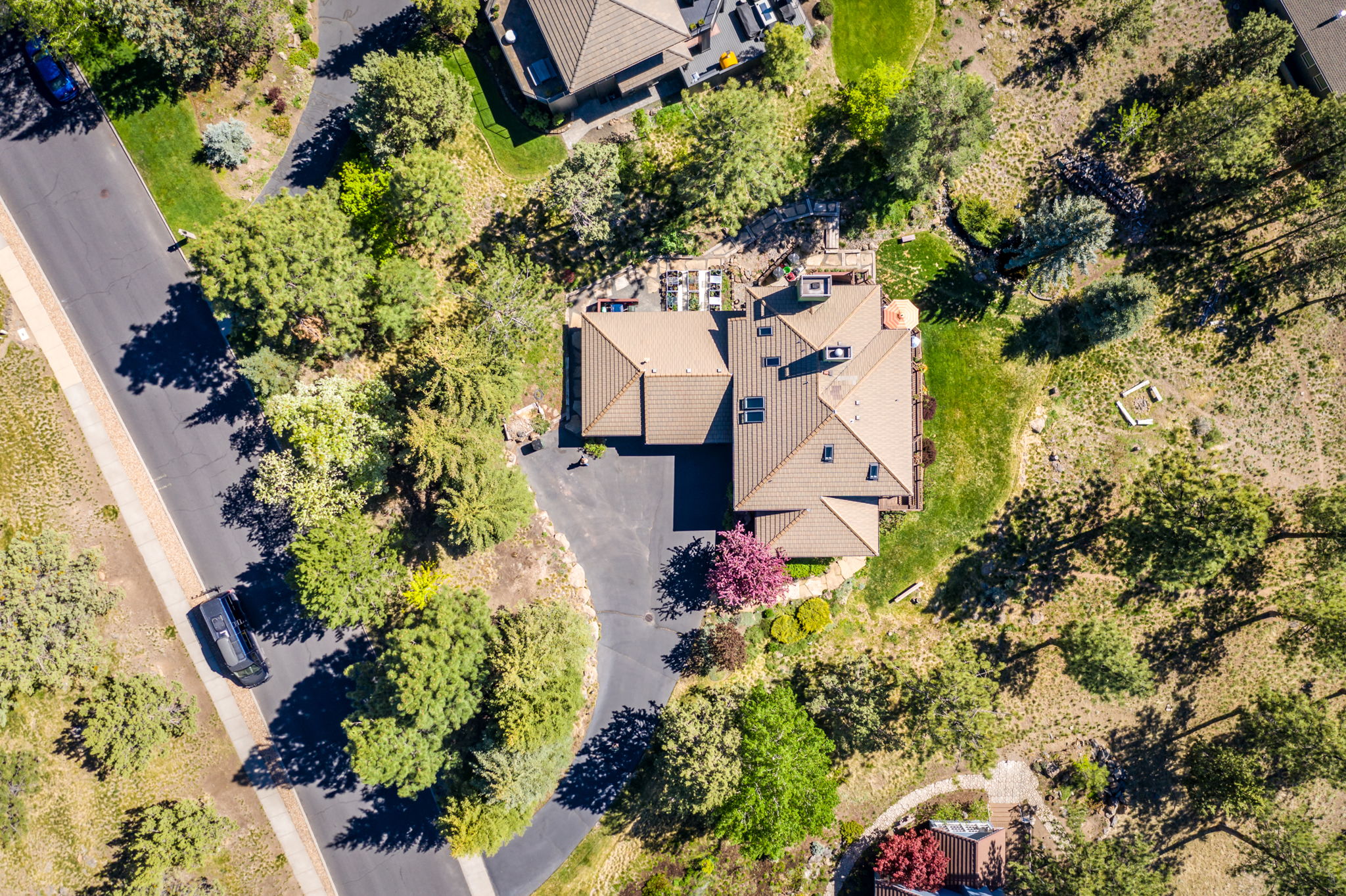 Gently sloping driveway for effortless entry