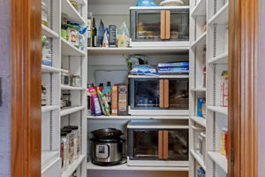 Generous walk-in pantry