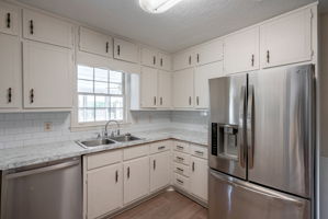 Kitchen with new backsplash