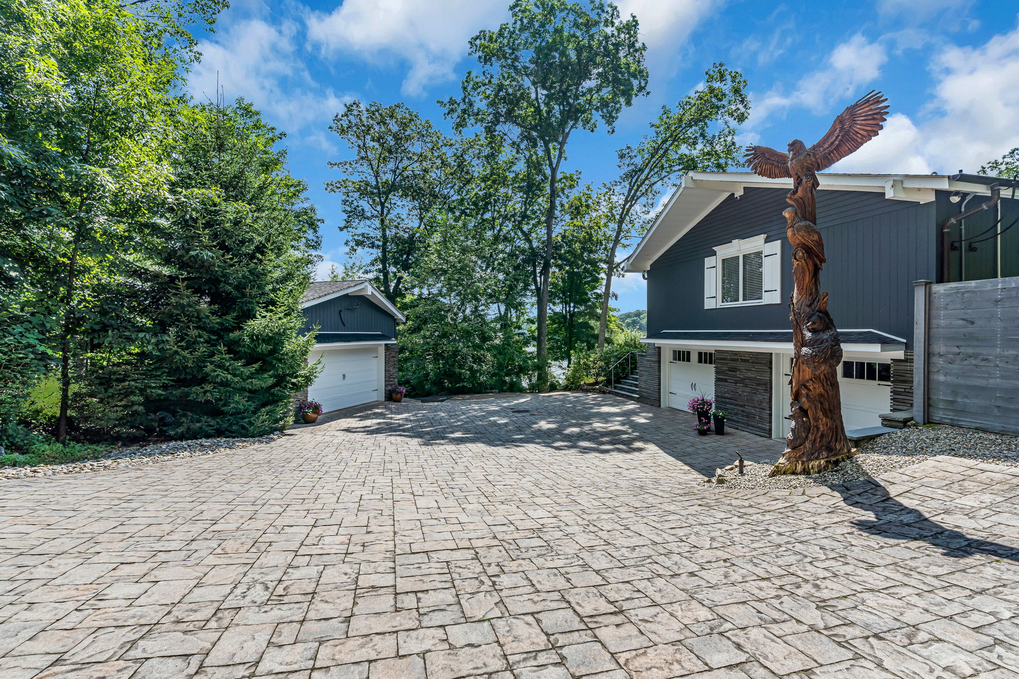 Paver driveway entry