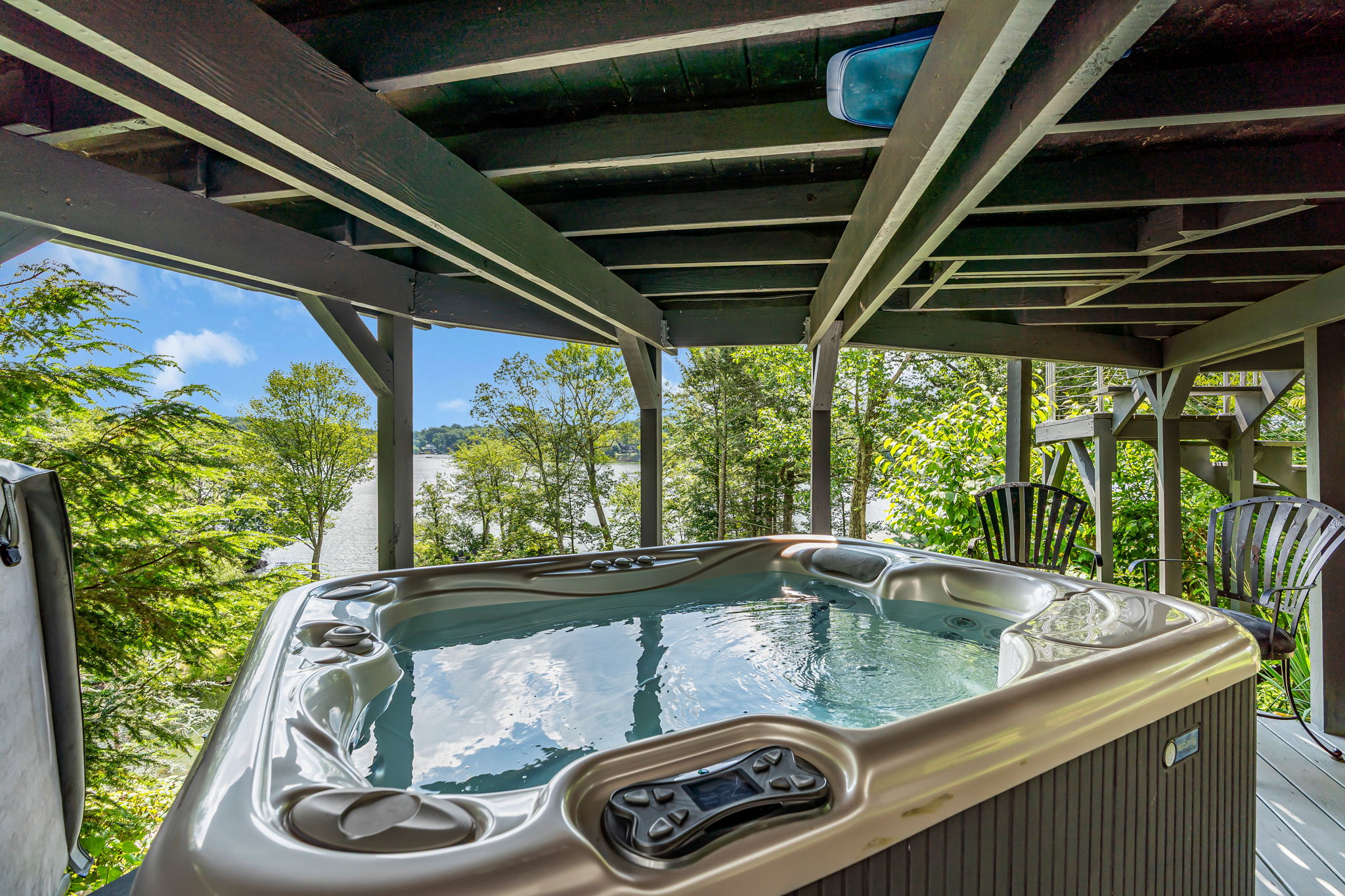 Four seater hot tub