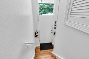 Side door foyer entry, potential elevator opportunity