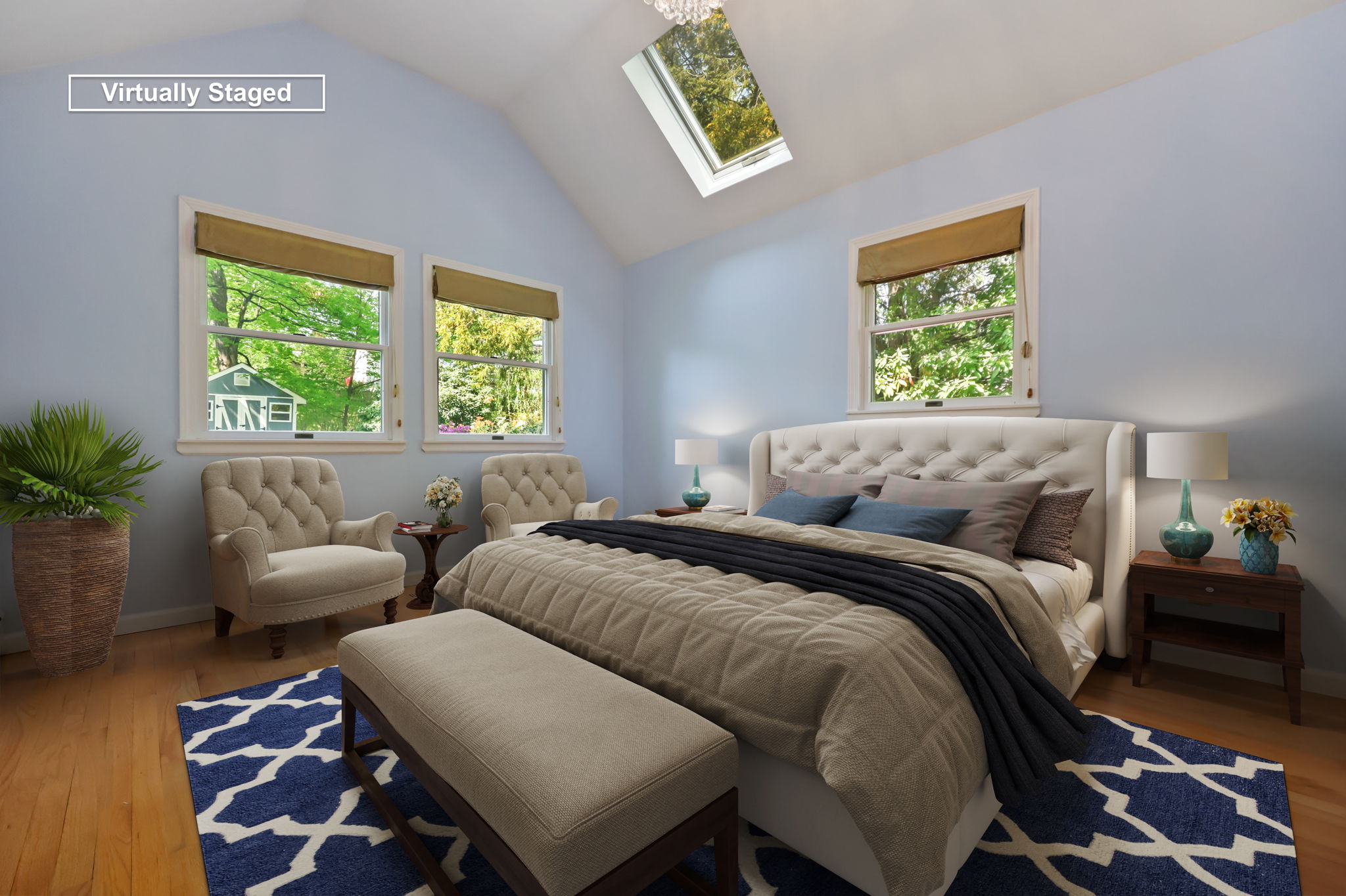Bedroom in Accessory Apartment - Virtually Staged