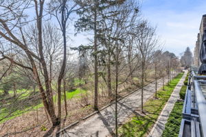 Path to Lake Ontario in front