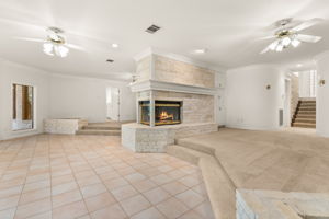 Could be exceptional game room with fireplace