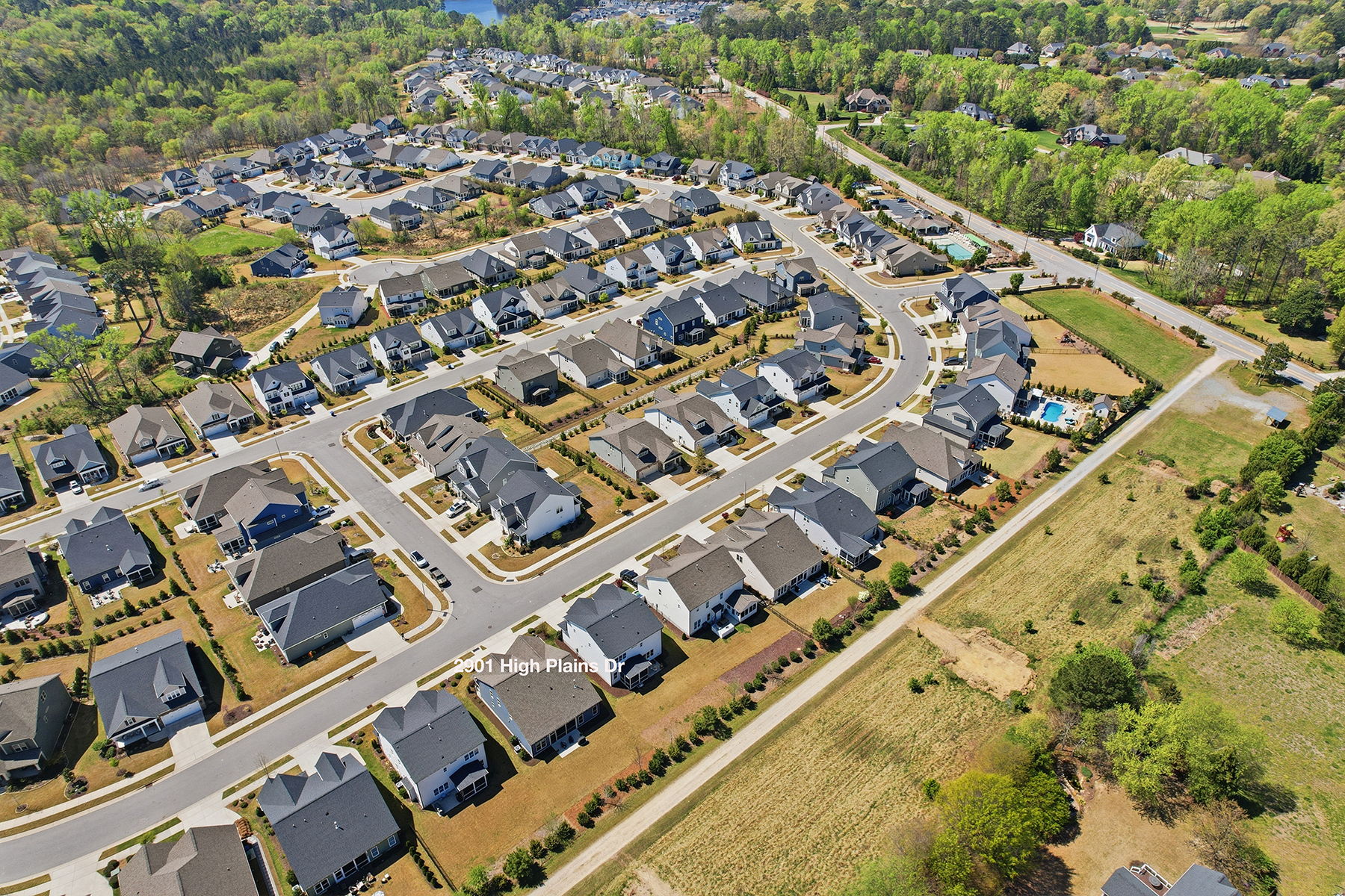 Aerial View With Address