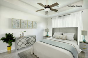 Primary Bedroom Virtually Staged