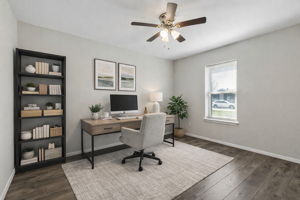 Home Office Virtually Staged