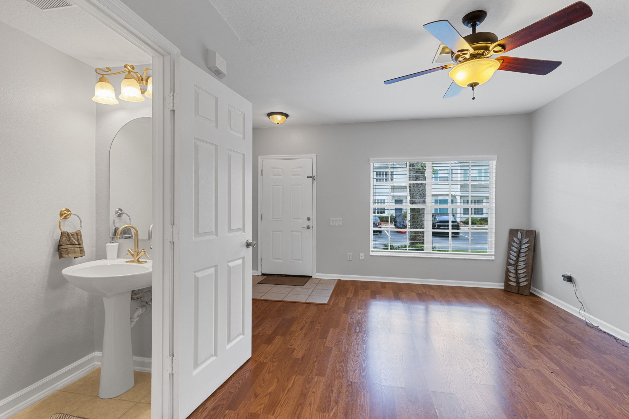 Living Room/Guest Bathroom
