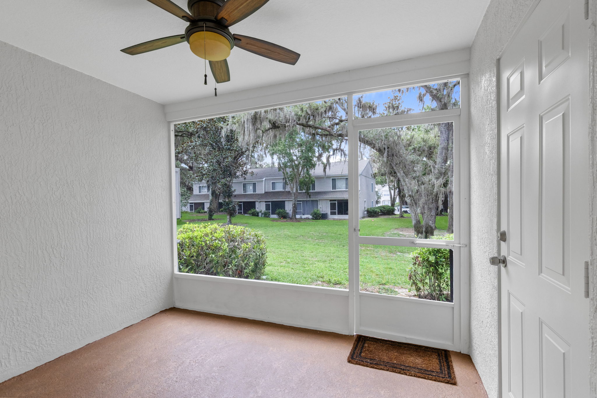 Covered Back Patio w/ Extra Storage/Court Yard View