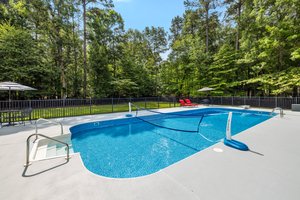 Salt Water Pool with New Liner and Newly Resurfaced Concrete Pool Deck