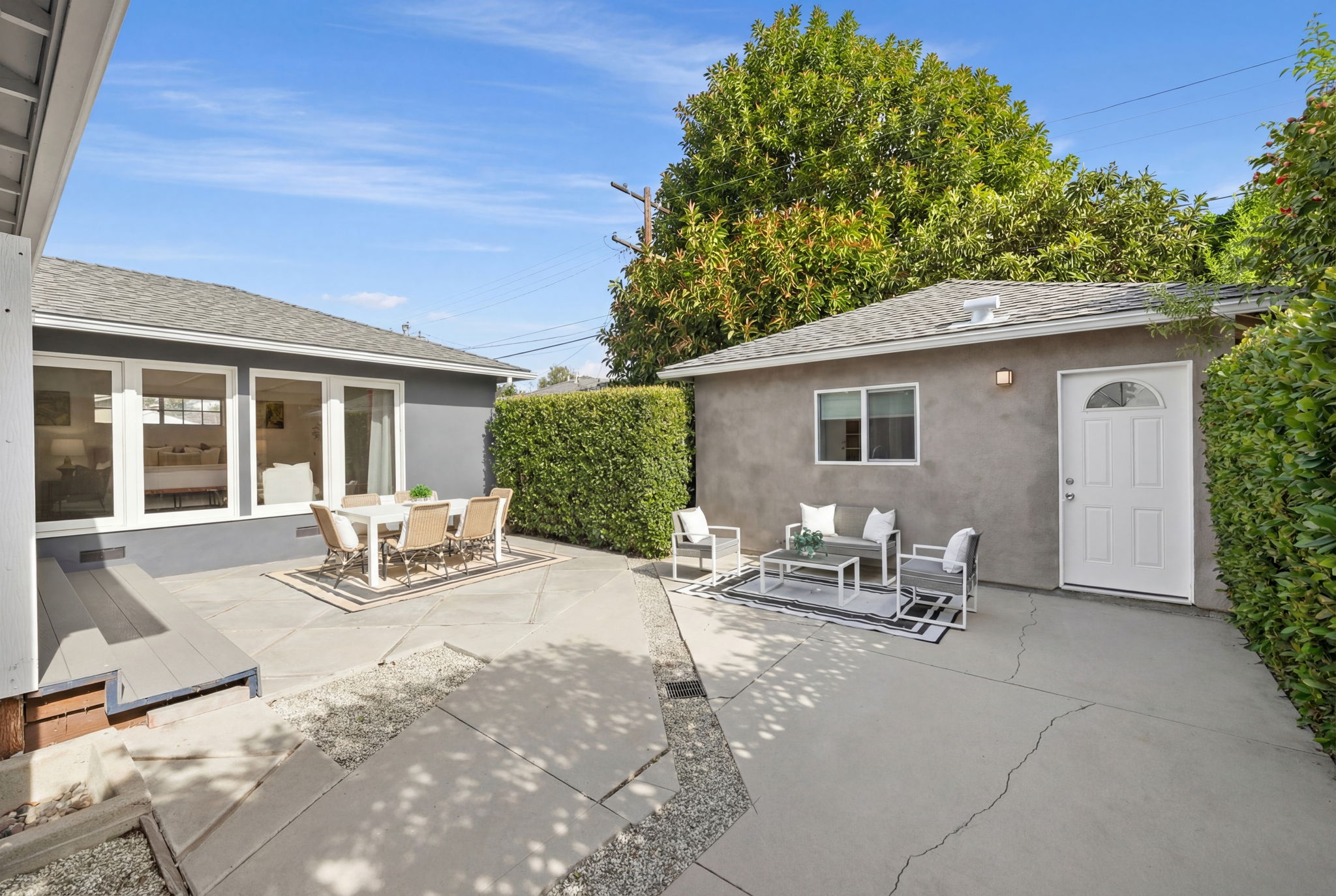 AI-generated. Patio roof removed.