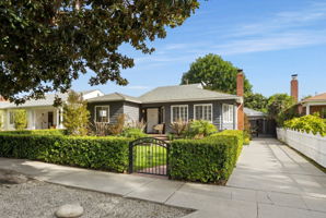 AI-generated fence and hedge