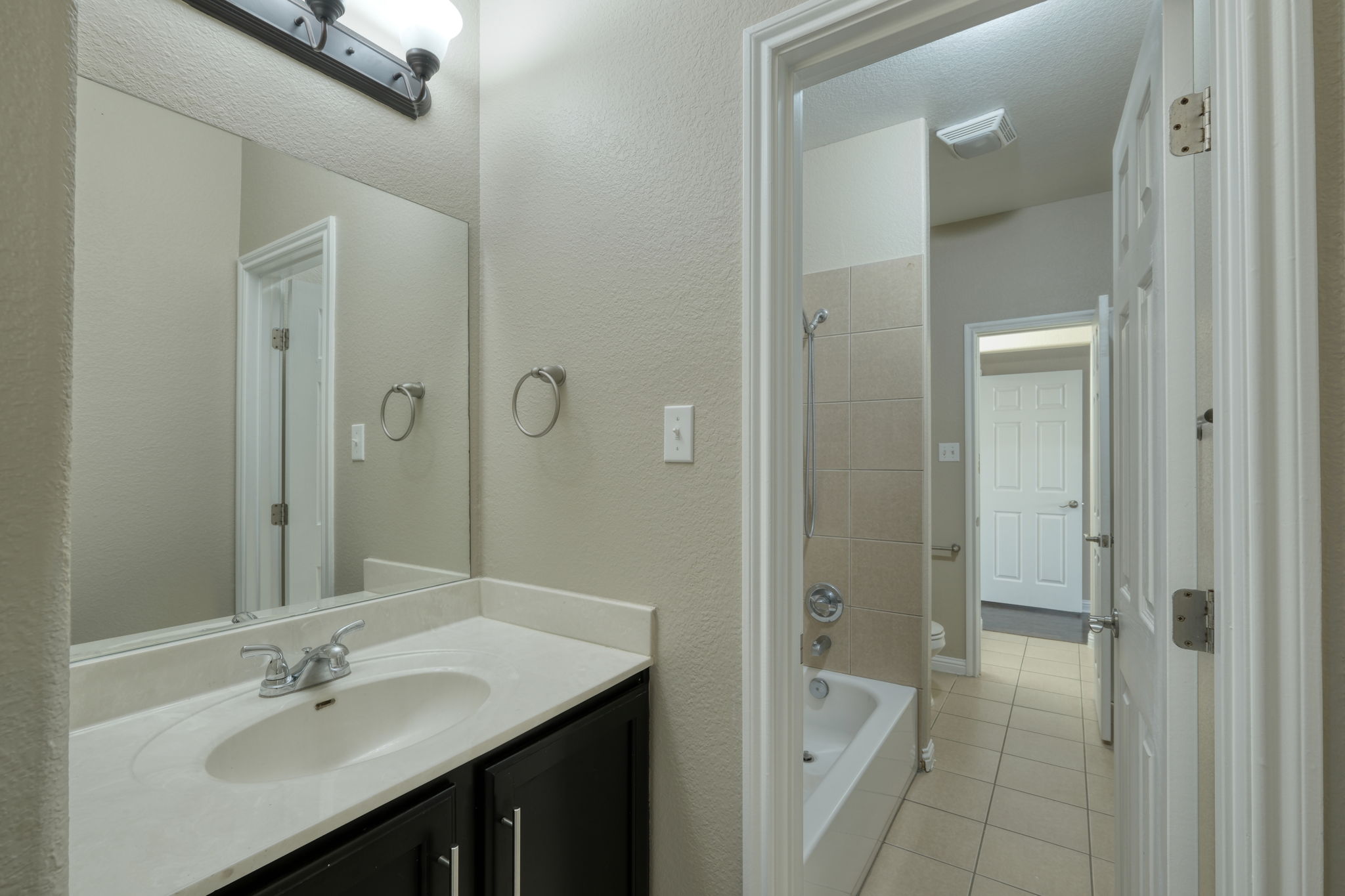 Pass Through Bathroom
