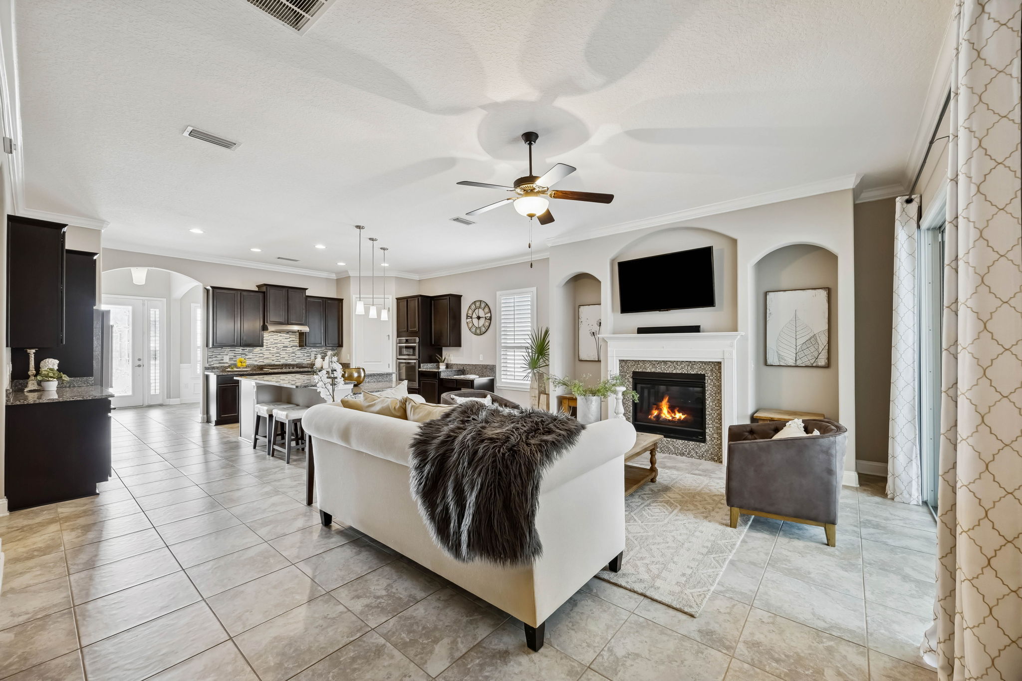 … as you step inside to a light-filled, modern open-concept design