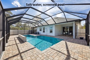 ... beautifully complemented by inviting views of the saltwater pool just beyond