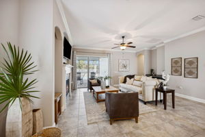 Multiple seating arrangements, from conversational groupings to larger sofas and accent chairs, are easily accommodated without crowding the room ...