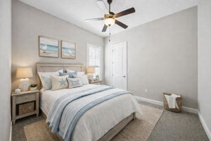 All guest bedrooms have walk-in closets, ceiling fans ...