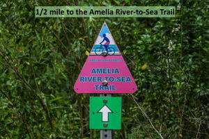 Just moments away is the Amelia River-to-Sea Trail ...
