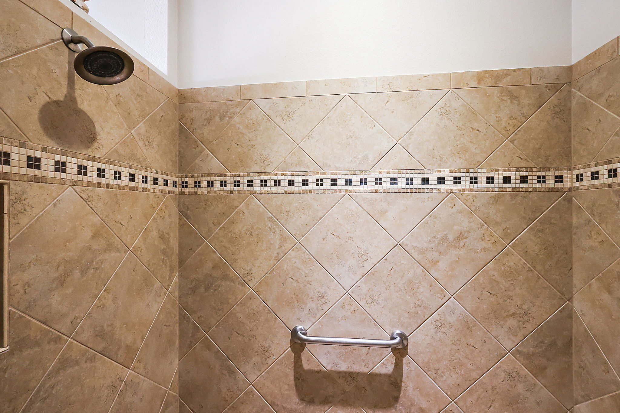 TILED Roman-Style WALK-IN Shower