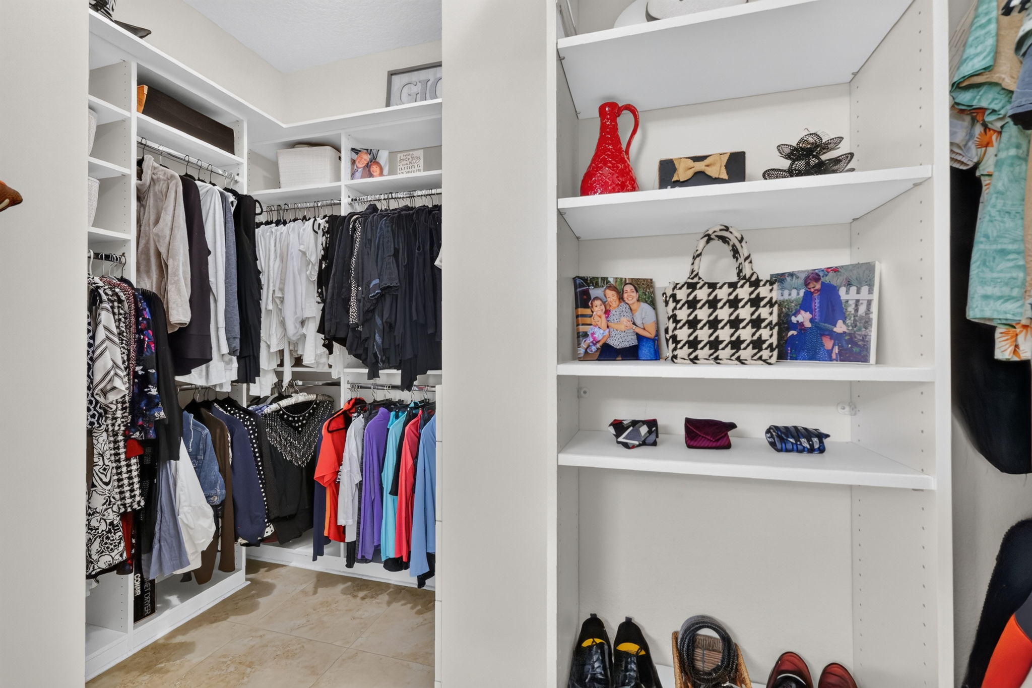 Primary Bedroom Customized Walk-In Closet