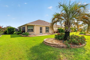 Rear and Side Elevation with Mature PRIVACY Landscaping